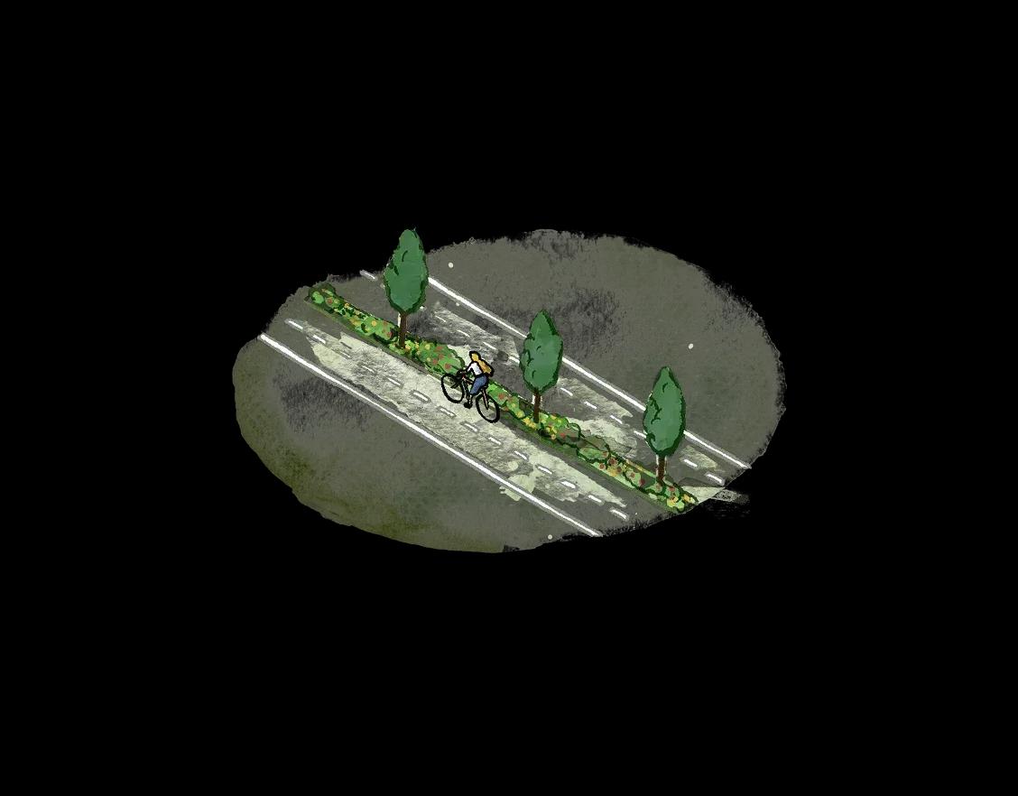 Illustrazione strada