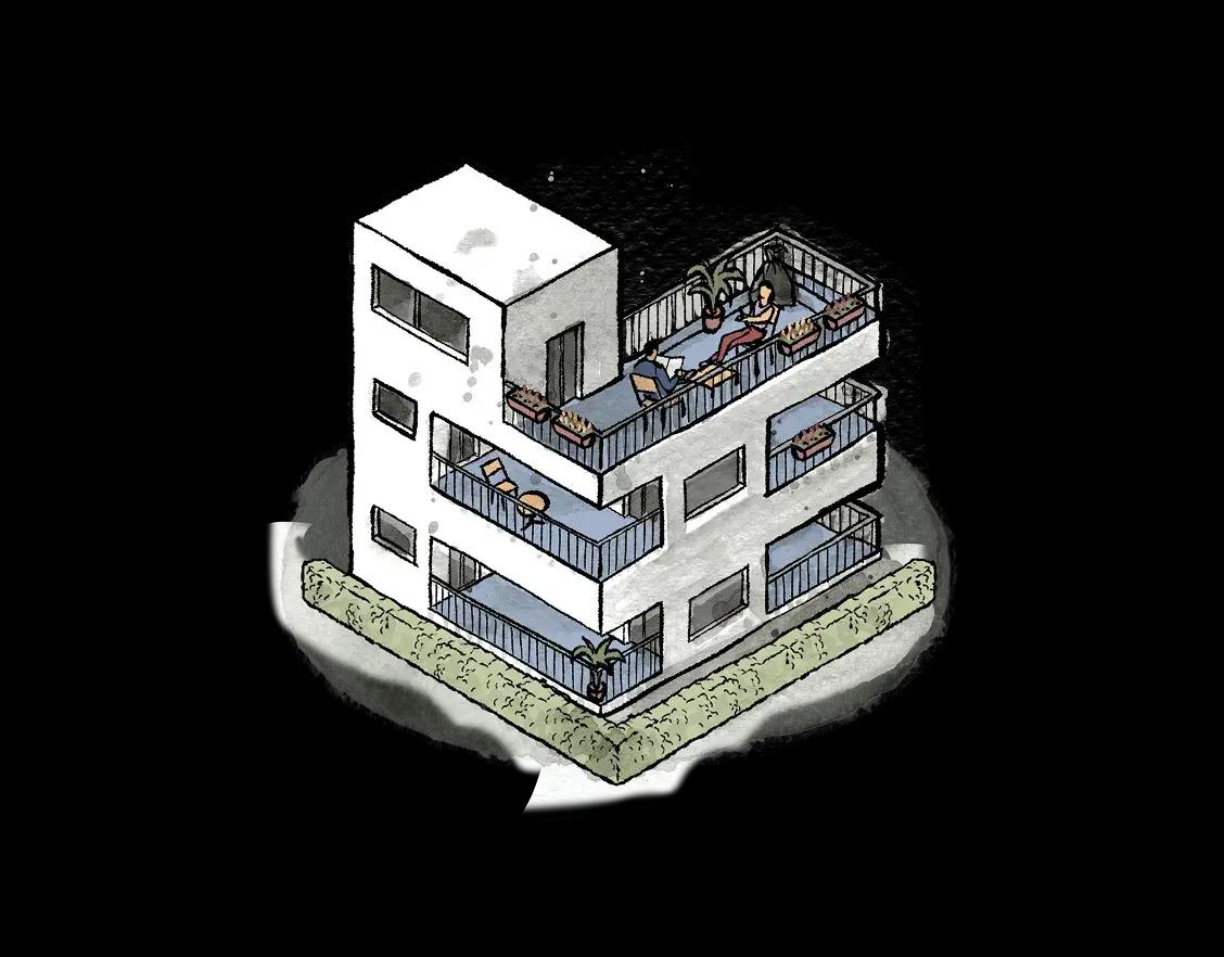 Illustrazione inquilino